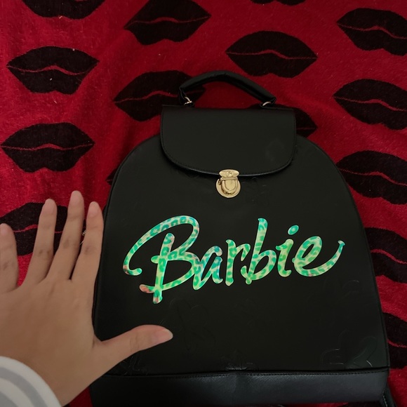 Large Barbie black handbag crossbody - Picture 3 of 4